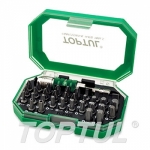 GACW3501S (8 сетов) Набор бит 1/4" с поворотным магнитным держателем TOPTUL