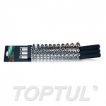 GAAQ3702 Набор головок 1/4", 3/8", 1/2" 4-22мм 6гр. 37предм. на подвесе TOPTUL