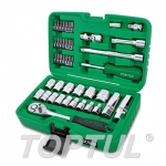GCAI4501 Набор головок и бит 45предм. 3/8" 6гр. TOPTUL