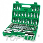 GCAI6001 Набор головок и бит 60предм. 3/8" 6гр. TOPTUL