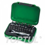 GABW3001 Набор головок и бит MINI 30предм. 1/4" TOPTUL