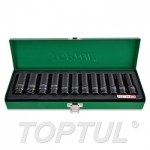 GDAD1201 Набор головок ударн. 3/8" 8-19 мм 6 гр. 12пр. TOPTUL