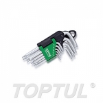GAAL0913 Набор ключей Torx T10-Т50 9шт короткие TOPTUL