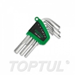 GSN-09SH Набор ключей шестигр. 1,5-10мм 9шт коротк. TOPTUL