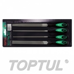 GBAR0401 Набор напильников 4шт. TOPTUL